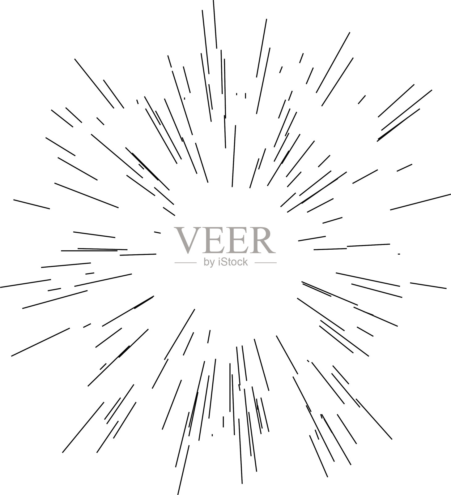 辐射线条纹抽象元素插画图片素材