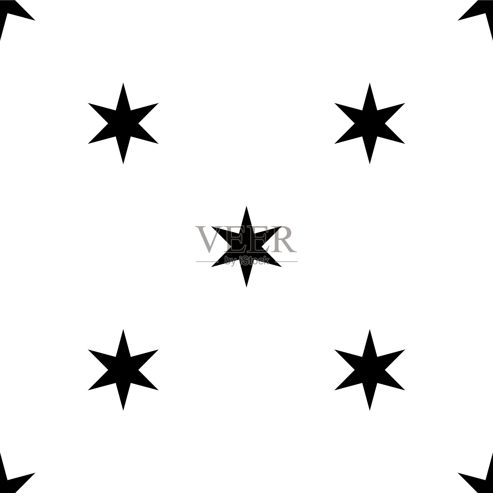 可重复无缝星形星形图案插画图片素材