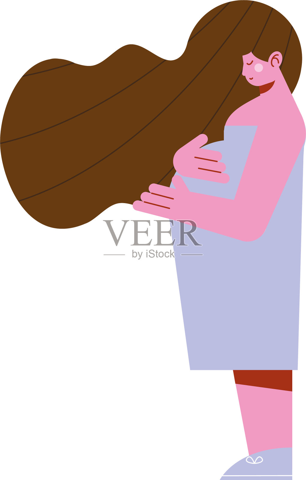 女人怀孕概要设计元素图片