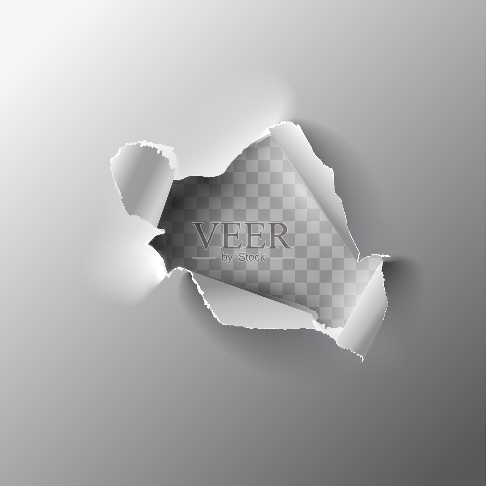 纸上的洞插画图片素材