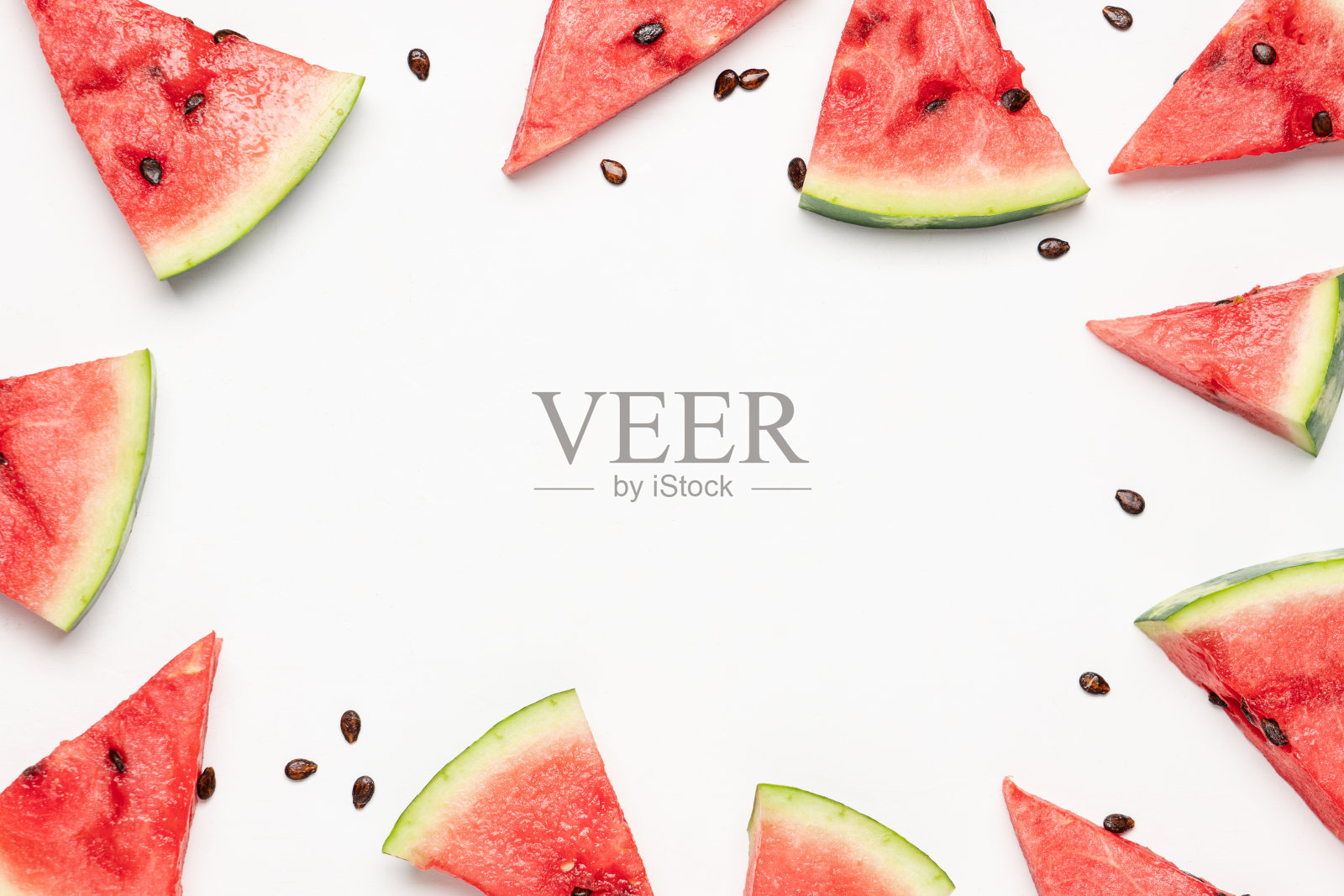 熟透西瓜片照片摄影图片