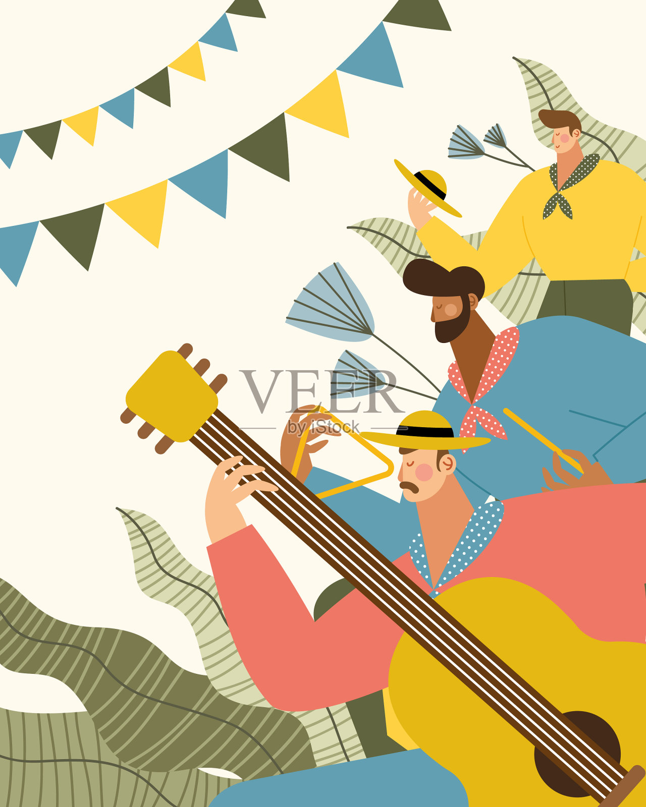 嘉年华朱尼娜管弦乐团插画图片素材