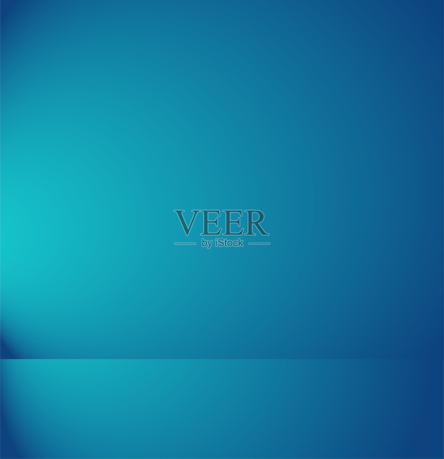 空荡荡的蓝色工作室背景。为您的创意项目用光内部copyspace。矢量插图EPS 10插画图片素材