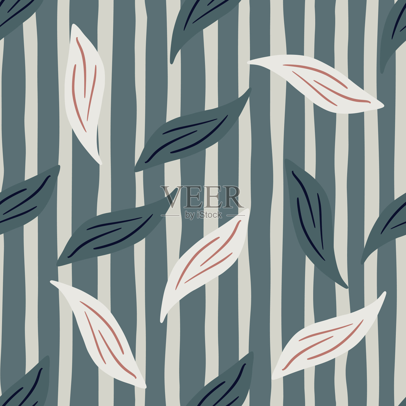 装饰天衣无缝，图案自然随意插画图片素材