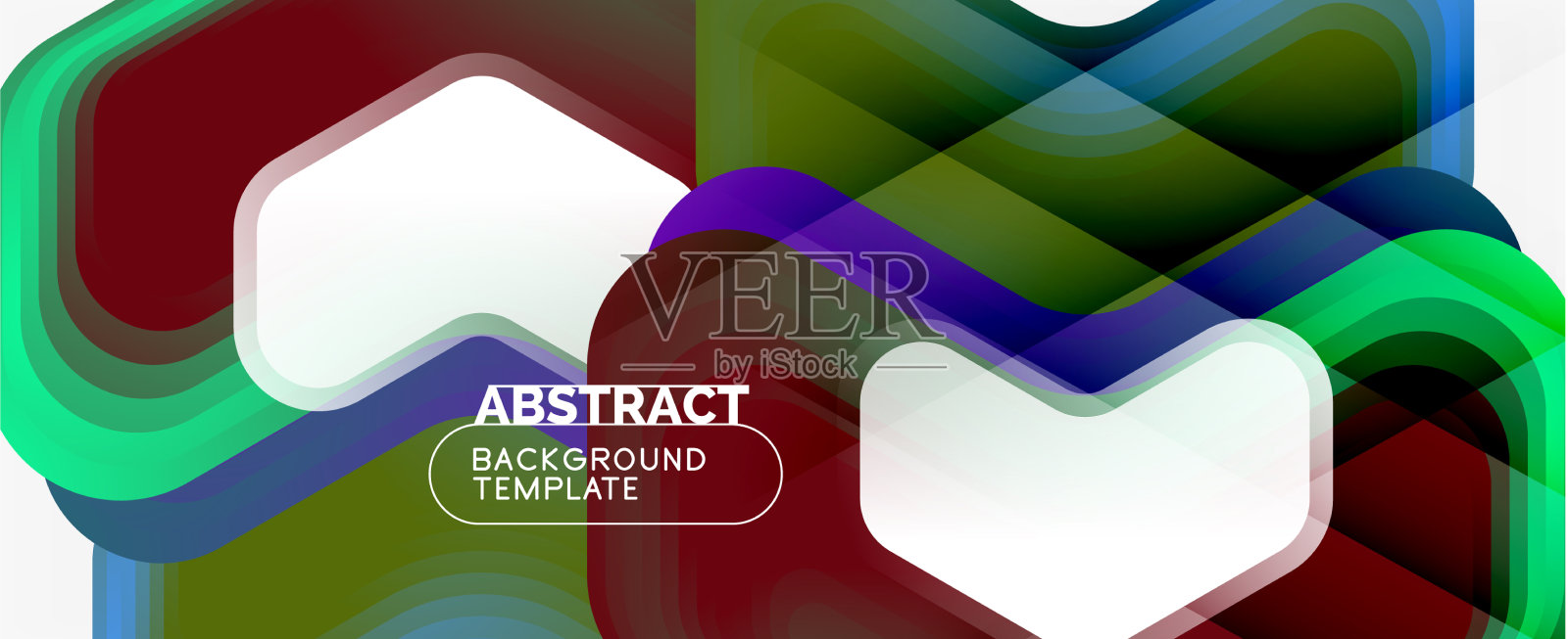 三维箭头几何构成抽象插画图片素材