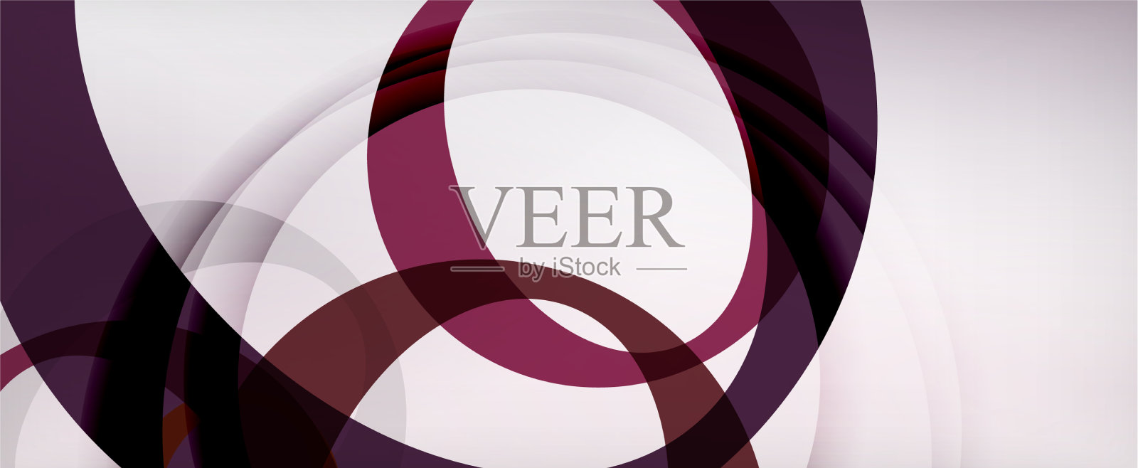 环形几何形状o字母重复插画图片素材