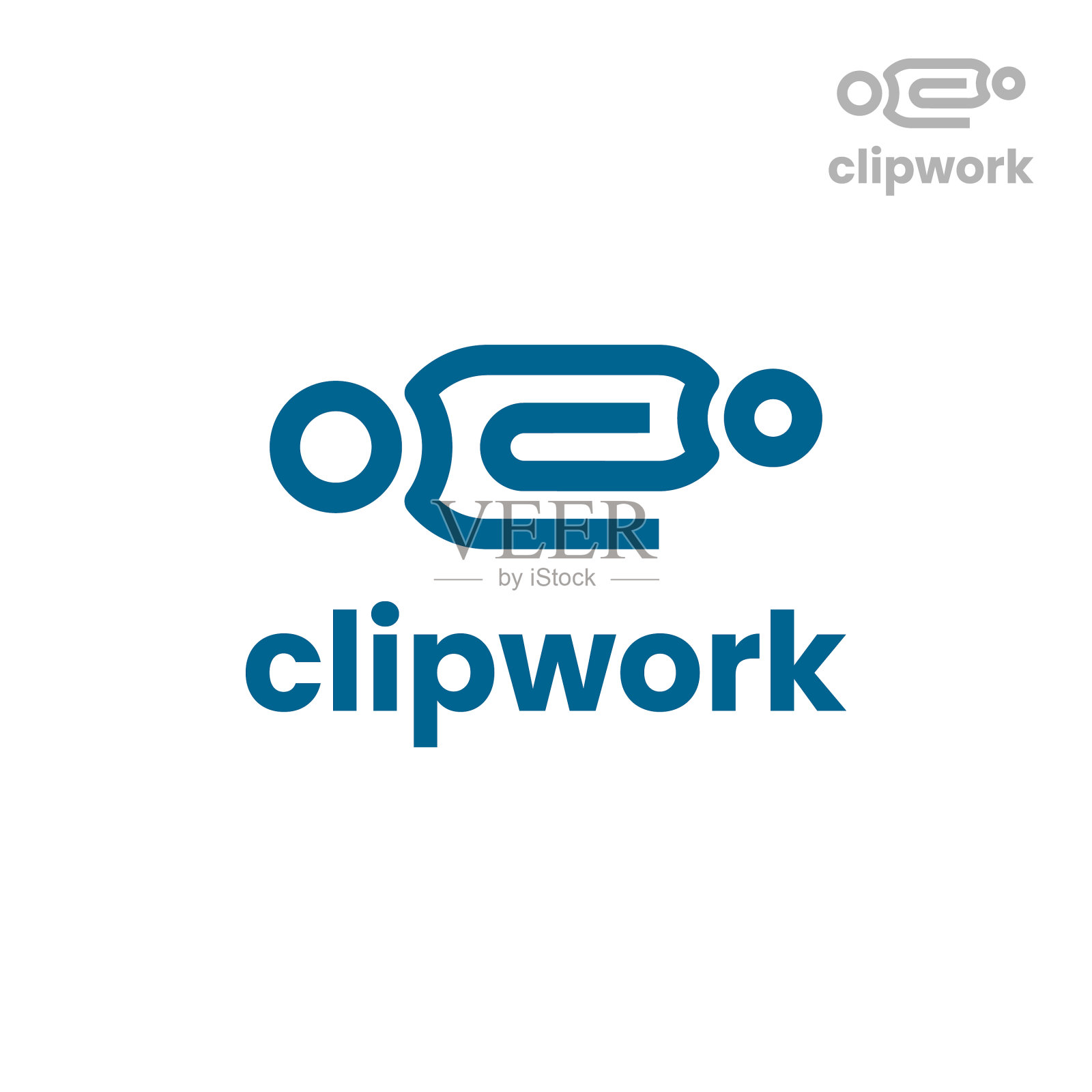 剪辑工作标志设计模板插画图片素材