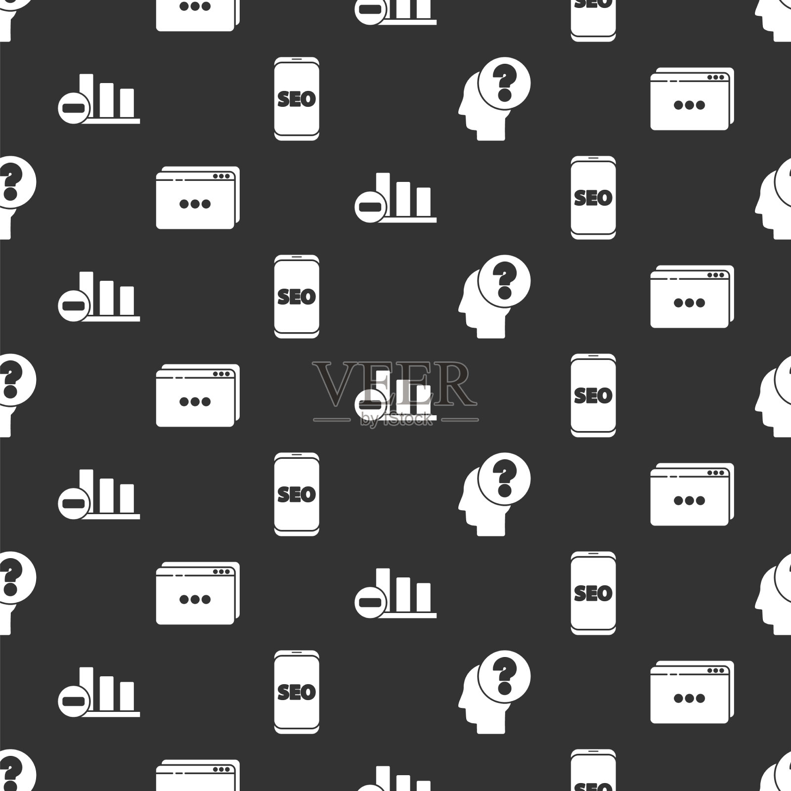 用问号设置人头网站图标素材