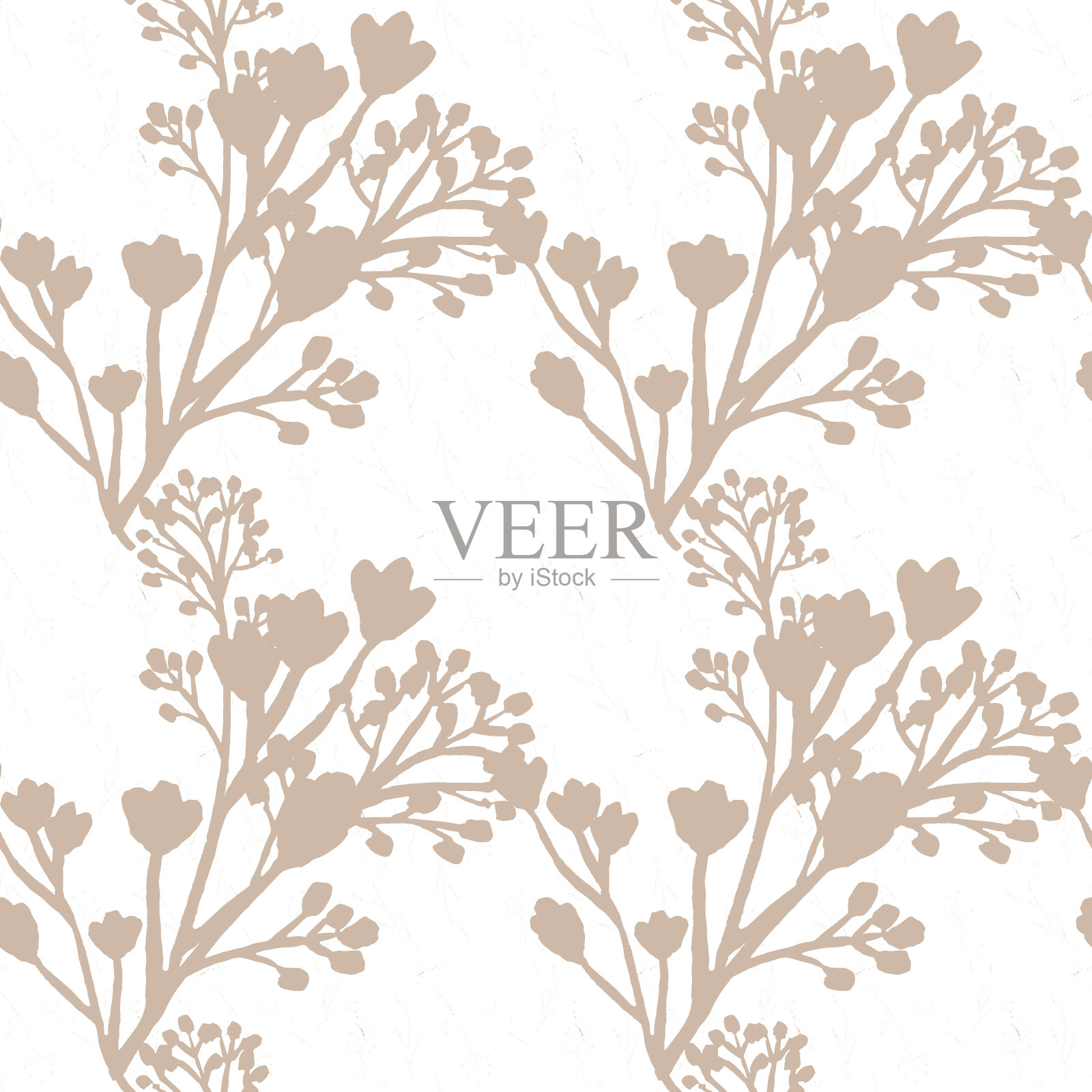 水彩，花卉。水彩花卉无缝纸。图案和无缝背景。理想的印刷织物和纸张或剪贴簿。手绘插图。印刷手绘风格。插画图片素材