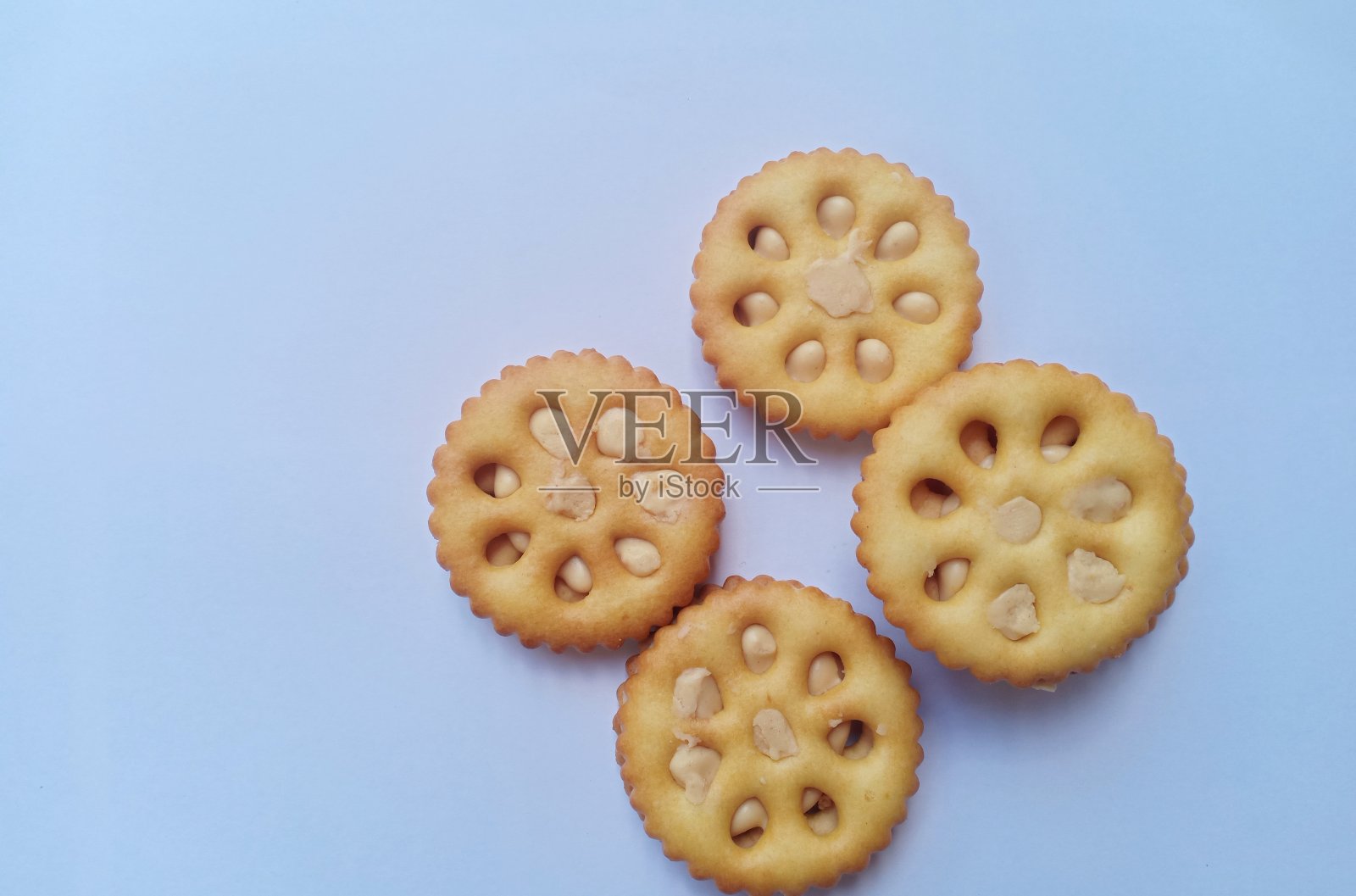 花生酱夹心饼干照片摄影图片