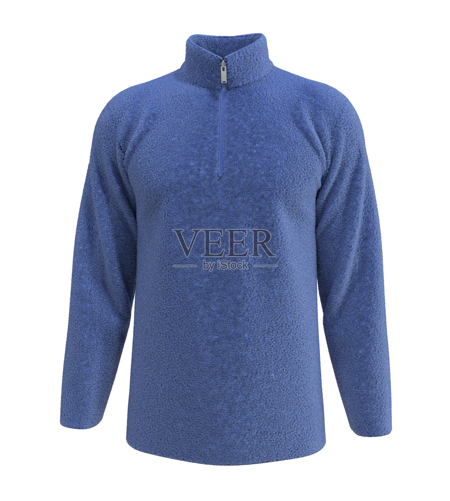 羊毛运动上衣与半拉链设计照片摄影图片