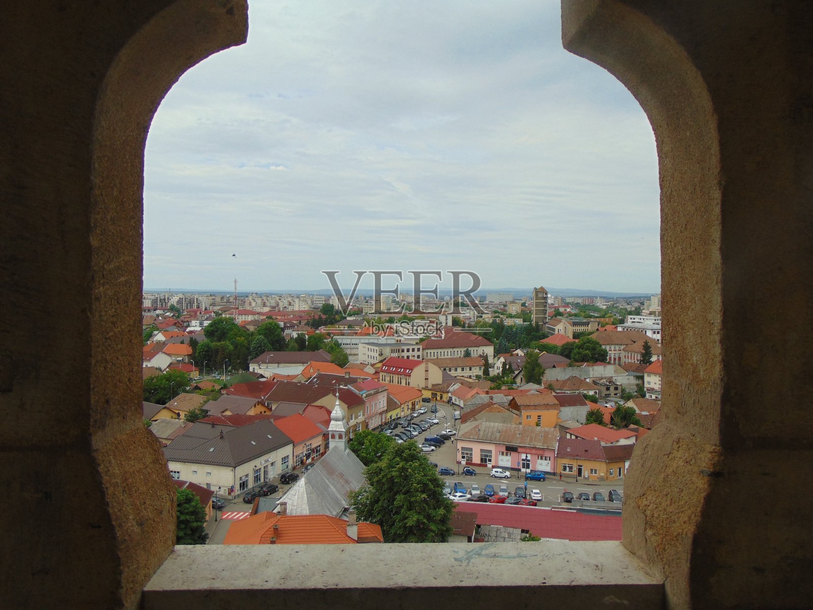 罗马尼亚巴亚马雷市的鸟瞰图照片摄影图片