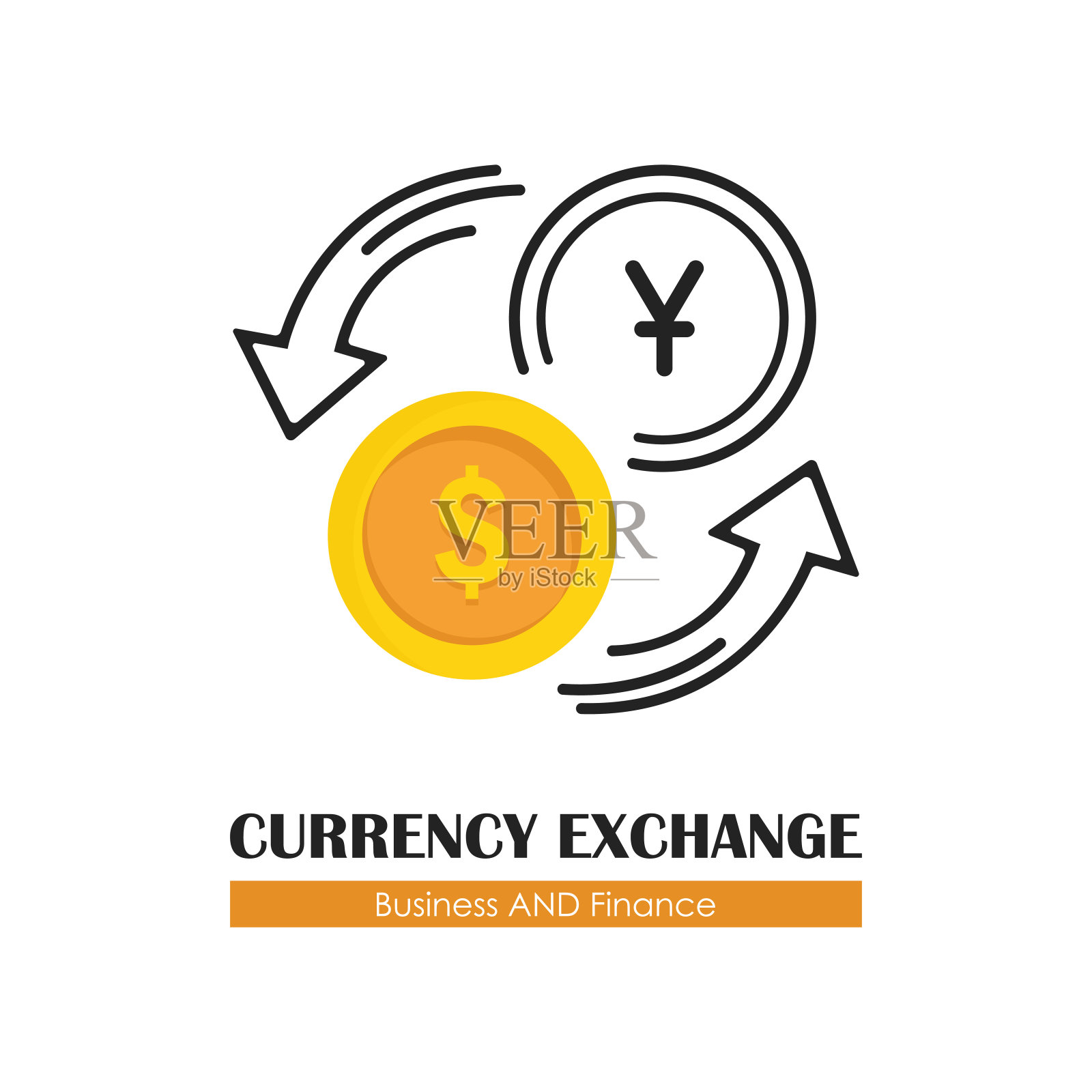 货币兑换矢量图标插画图片素材