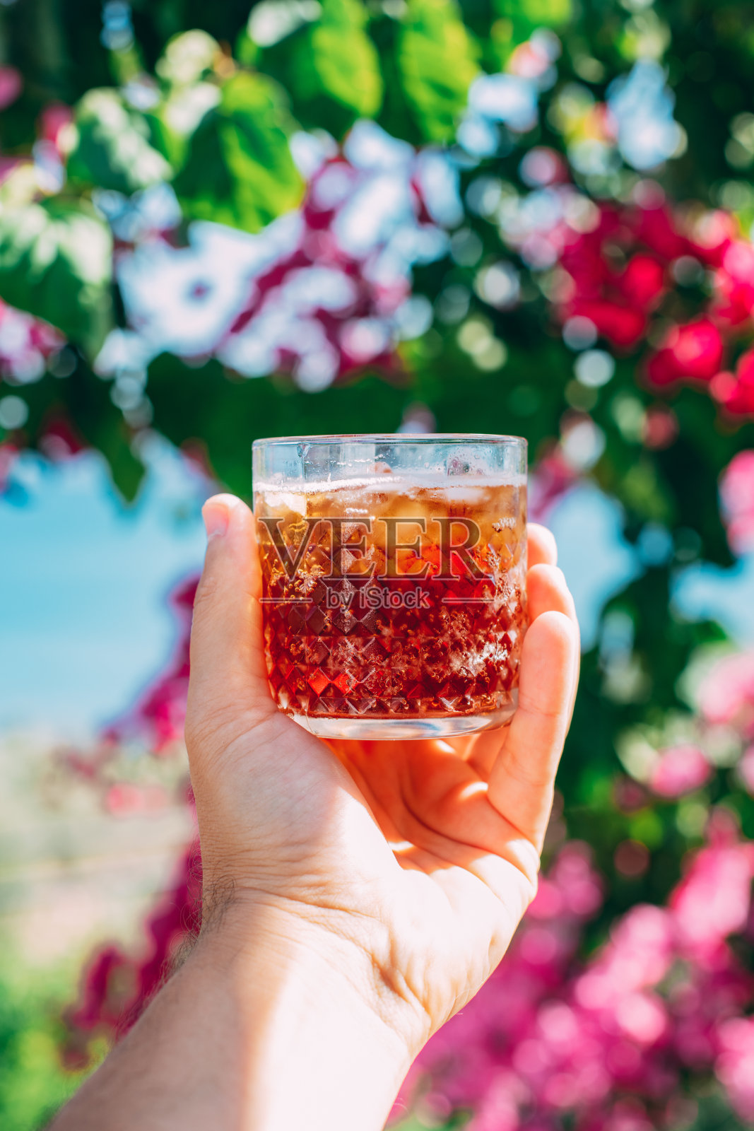 清凉夏日特浓汤力照片摄影图片