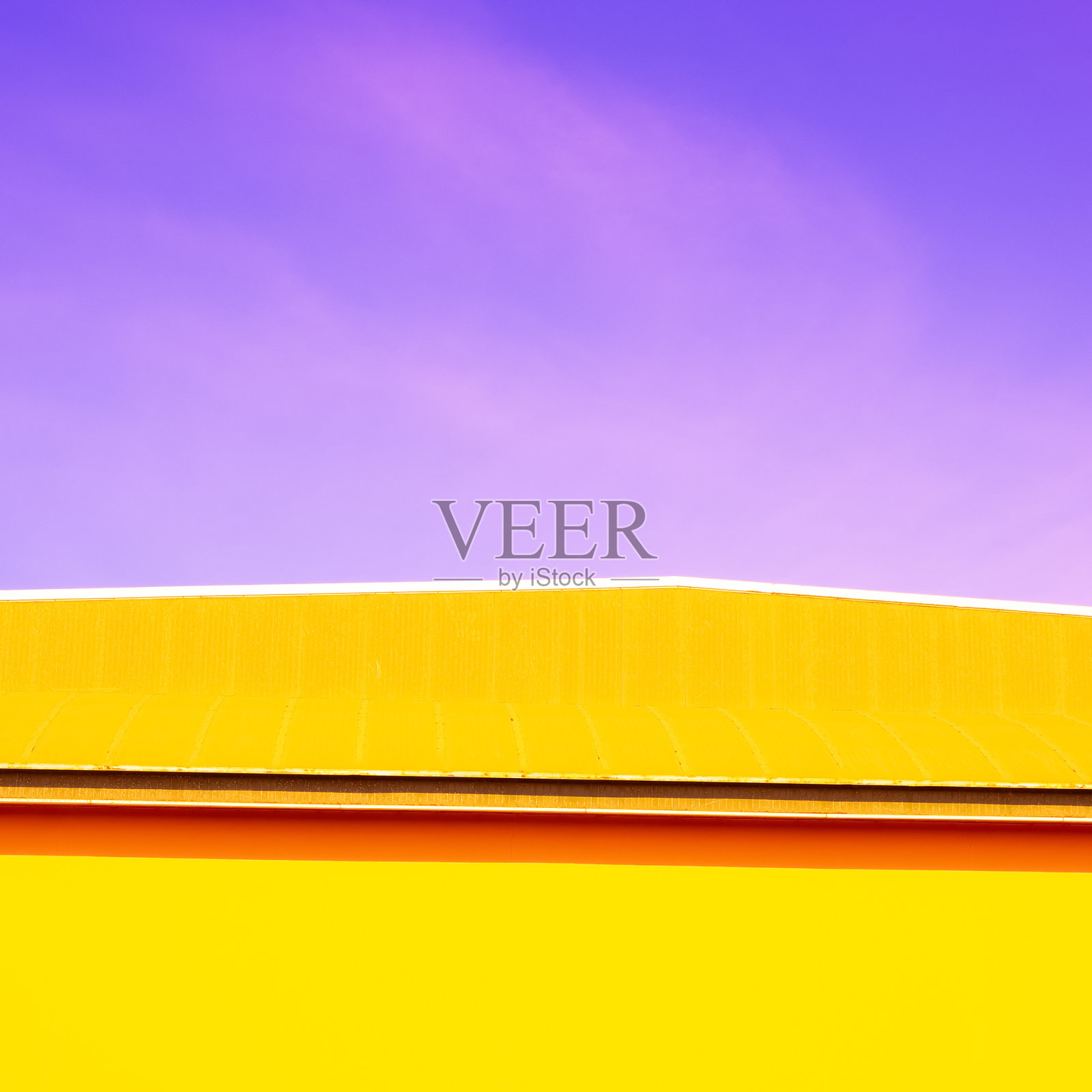 几何黄色架构。夏季最小的概念照片摄影图片