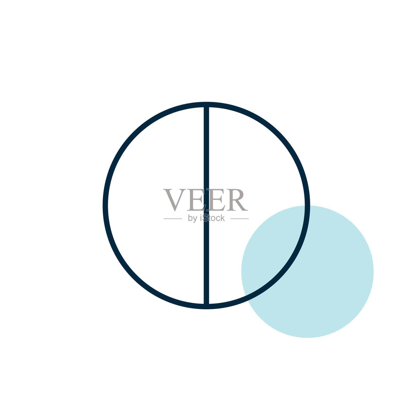 半月平图标天气标志设计元素图片