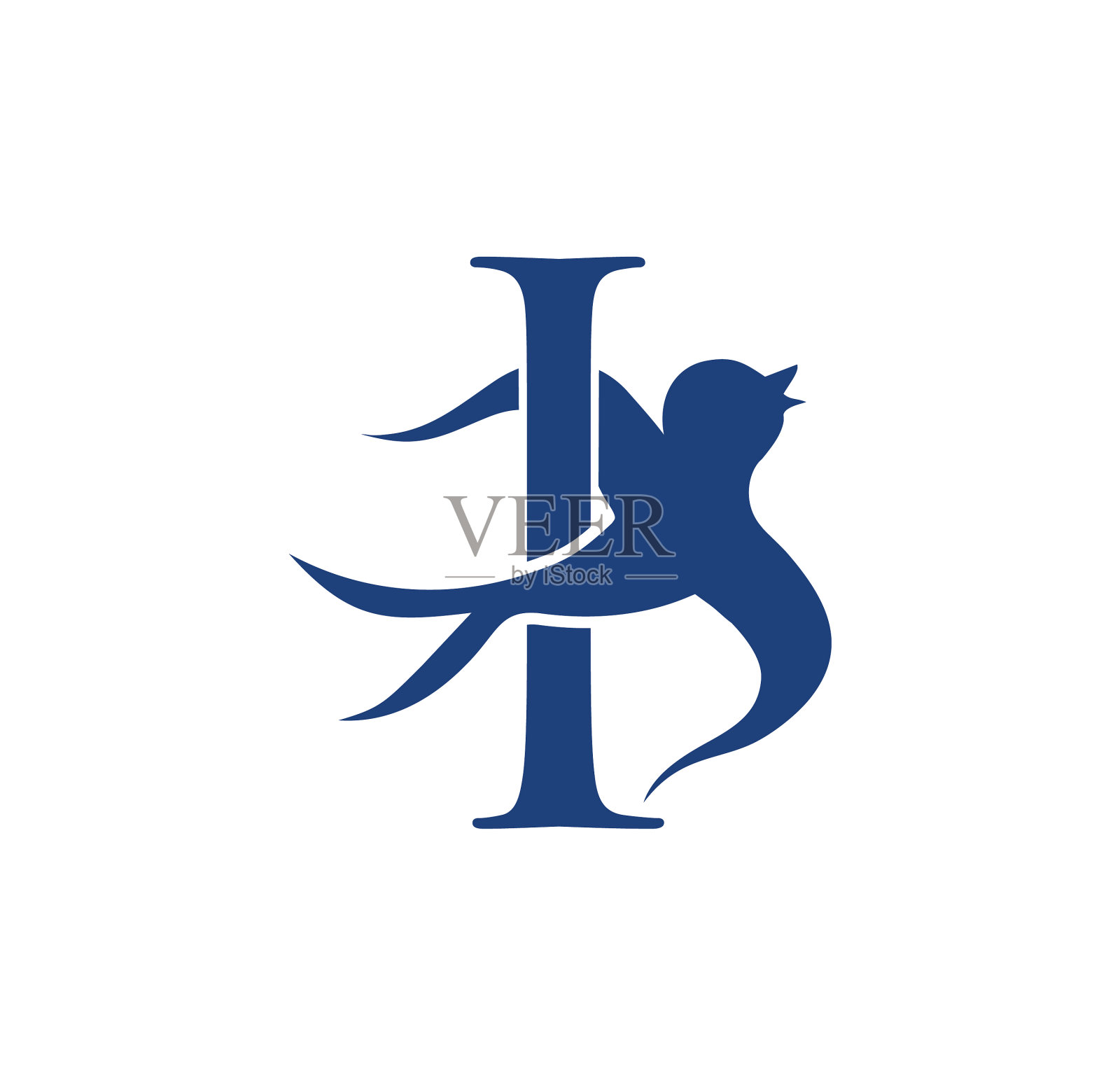 燕子鸟的首字母是I插画图片素材