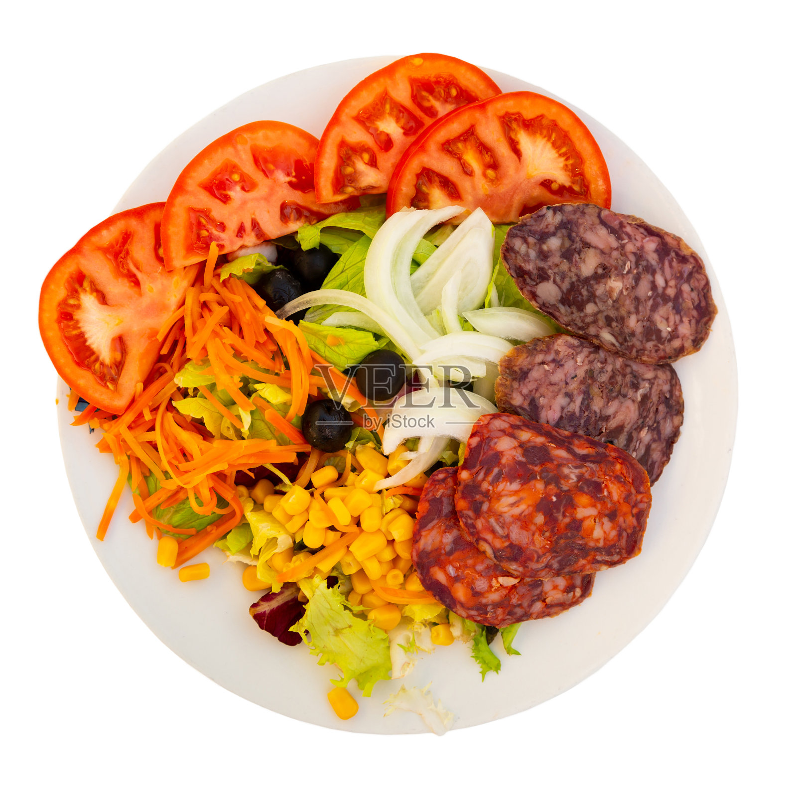 传统加泰罗尼亚什锦香肠照片摄影图片