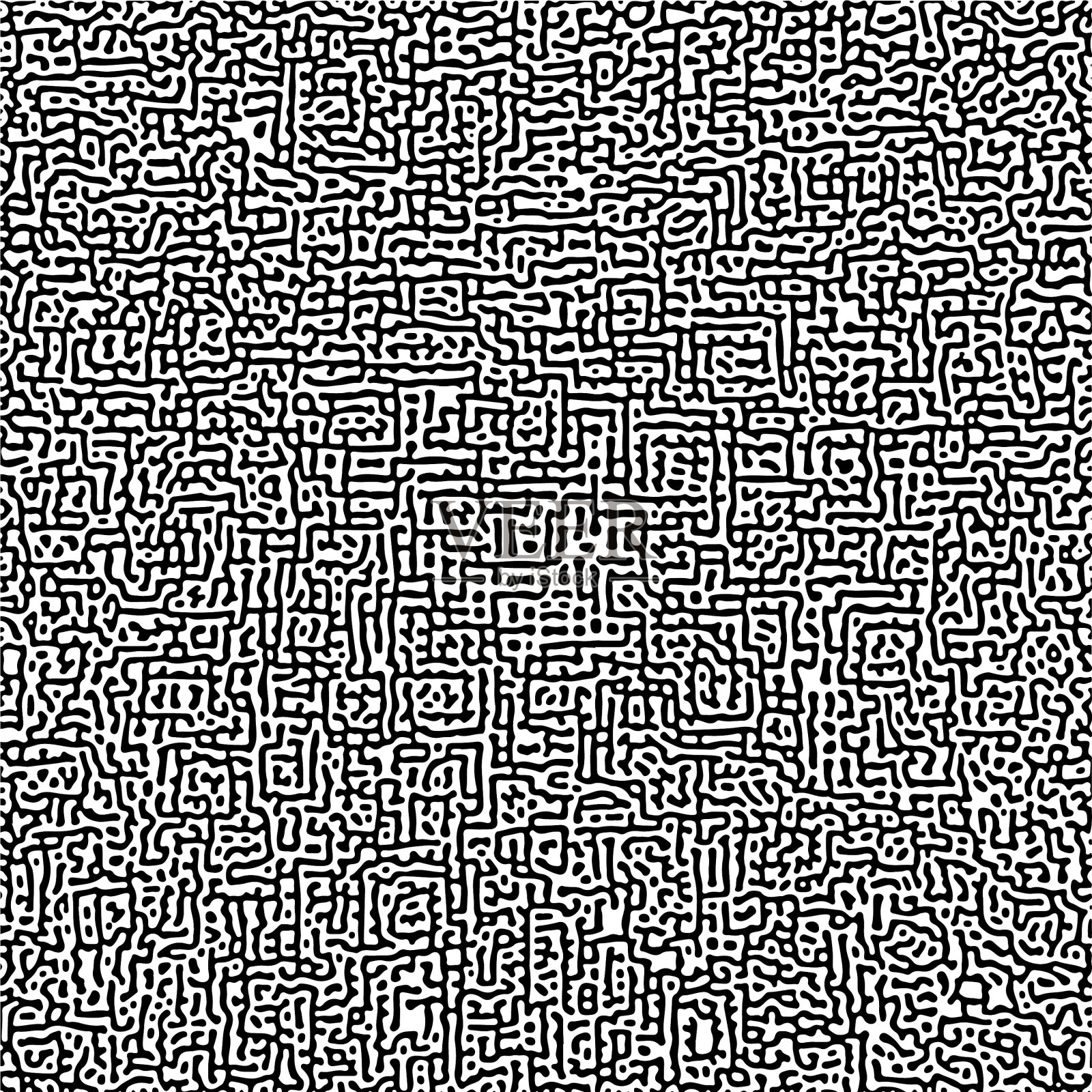 循环对称多尺度图灵模式插画图片素材