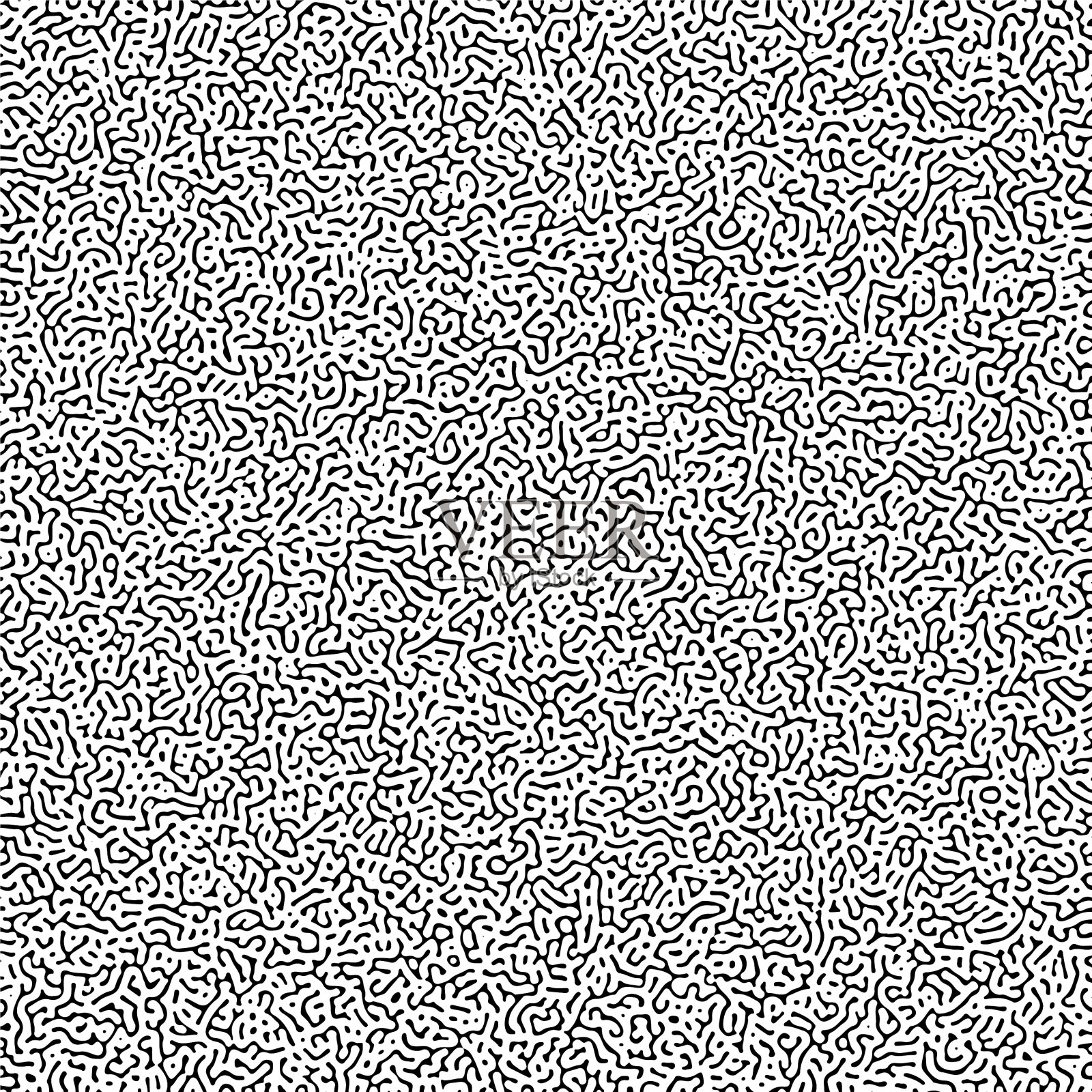 循环对称多尺度图灵模式插画图片素材