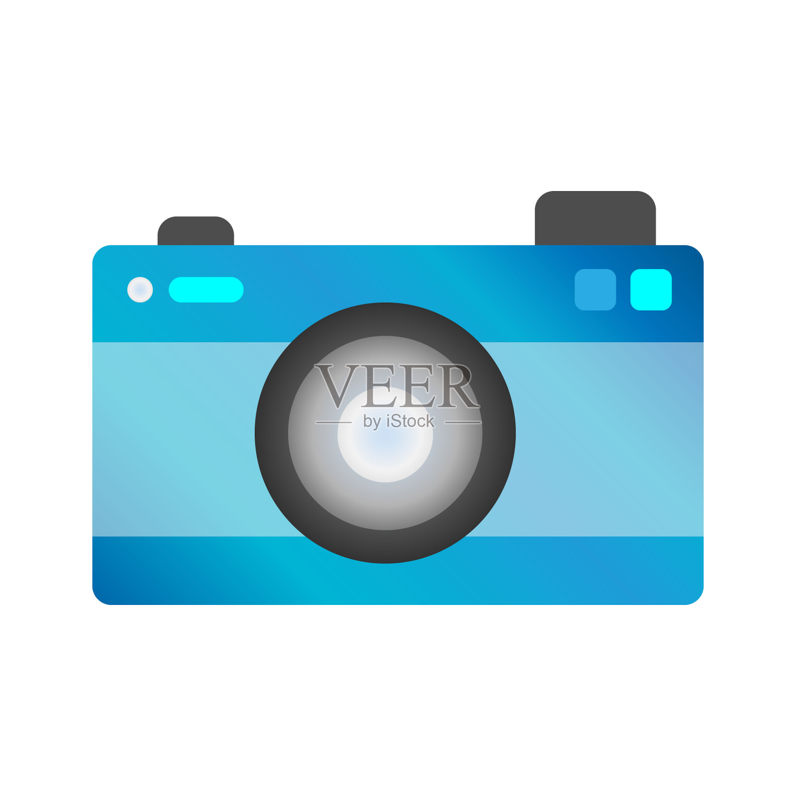 创意相机彩色像素标志设计符号向量设计元素图片