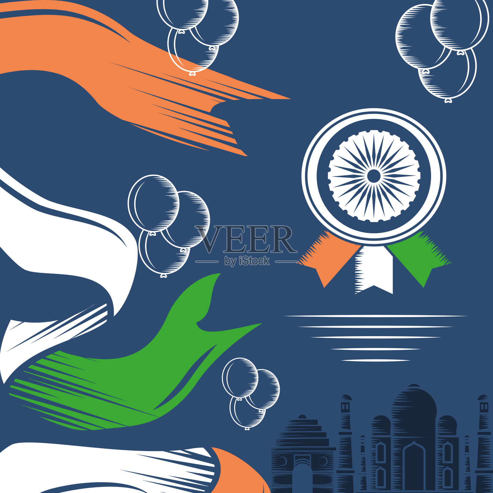 印度独立的海报