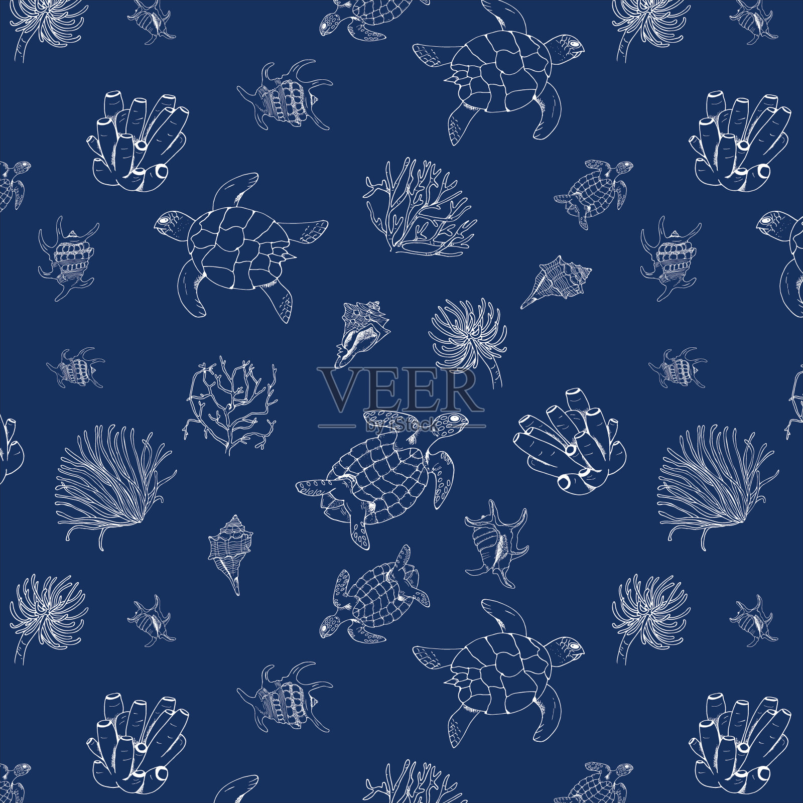 海洋模式2插画图片素材