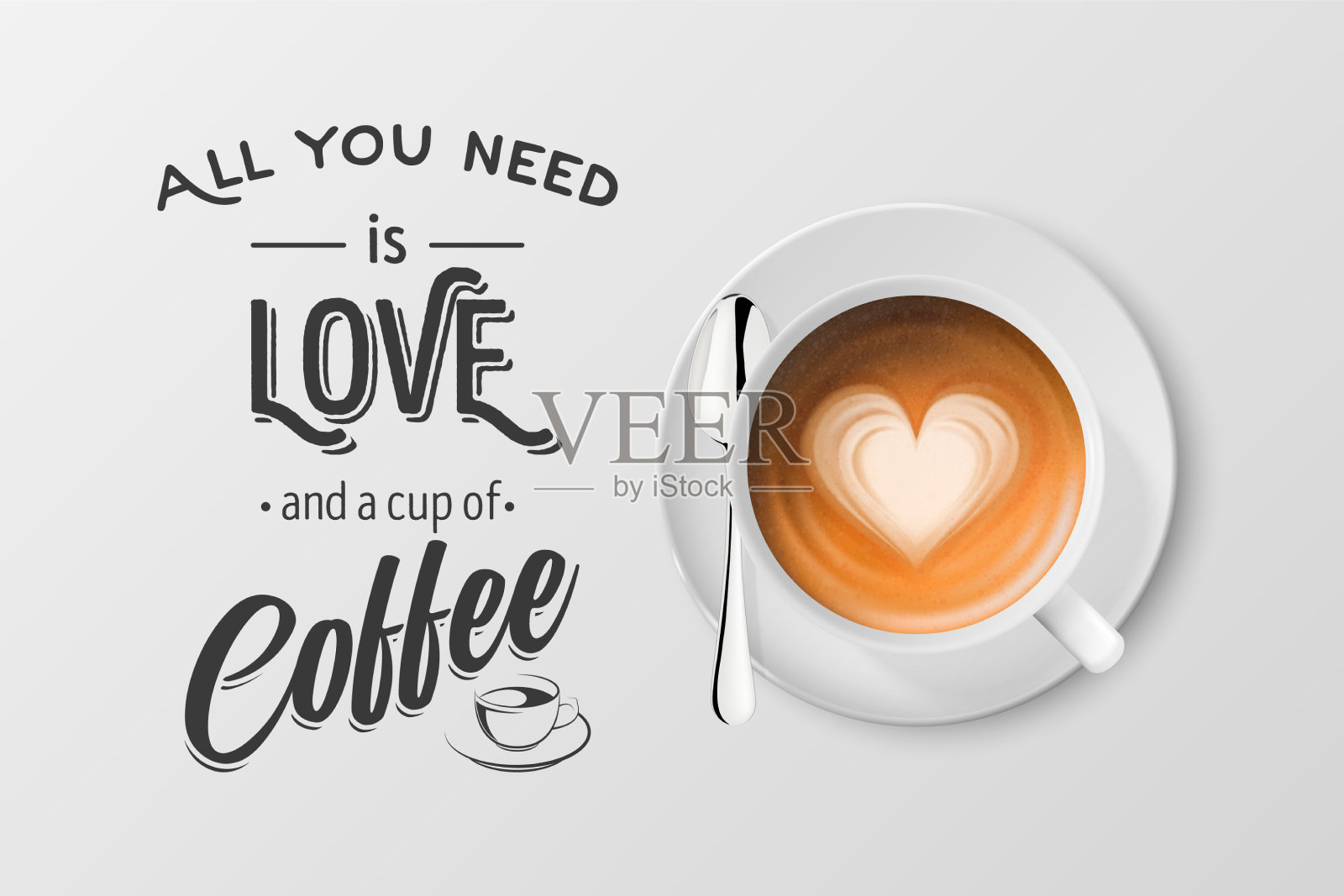 3d逼真的白色金属搪瓷杯插画图片素材