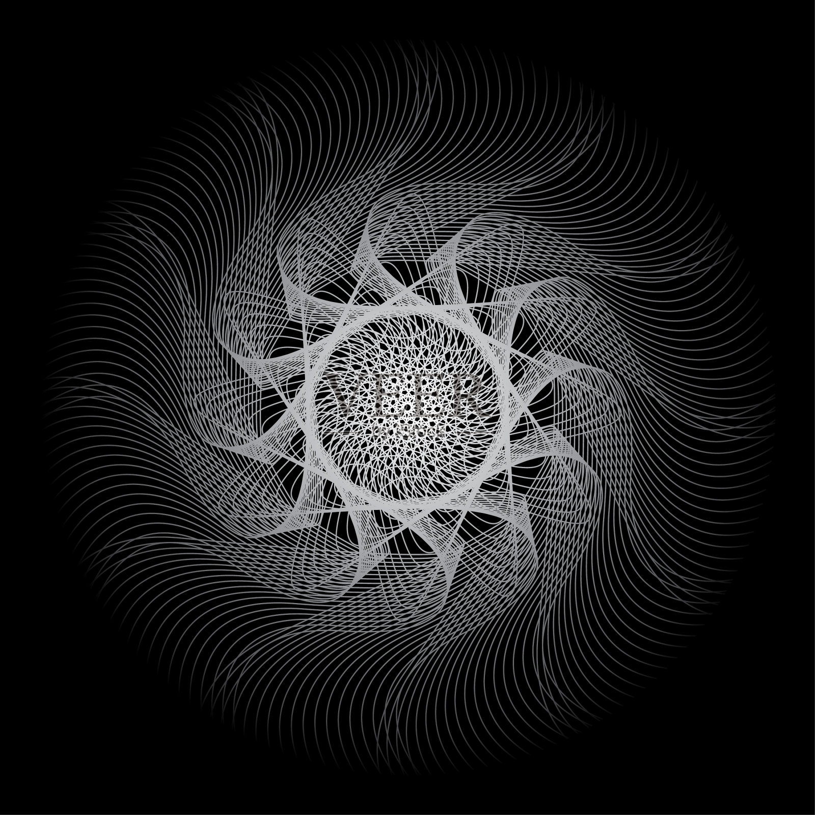 花点半色调螺旋图案或设计插画图片素材