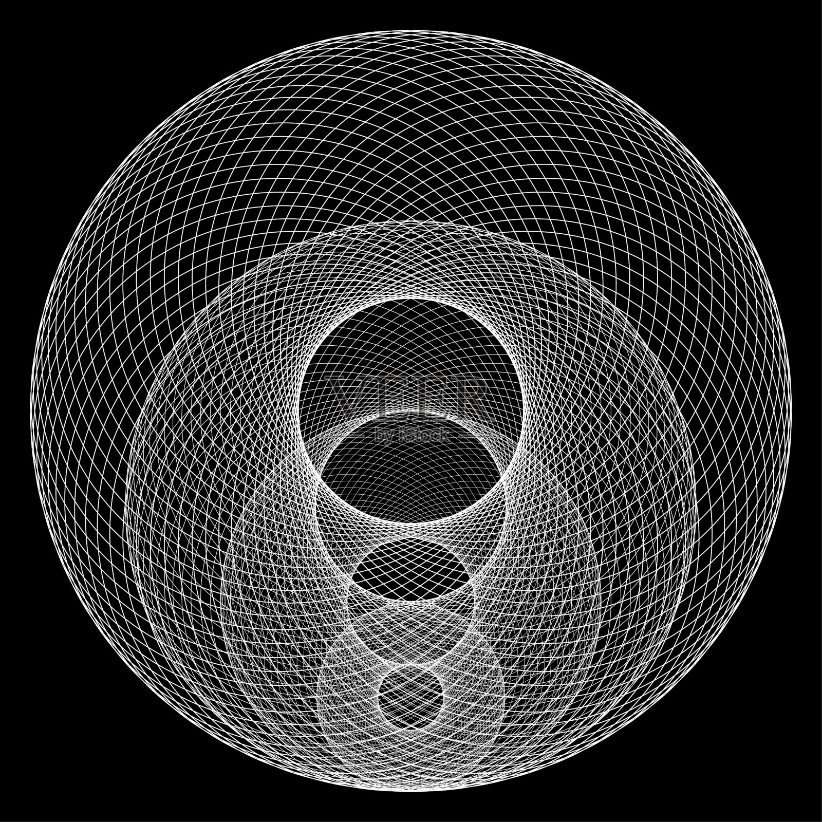 抽象线性黑白螺旋背景插画图片素材