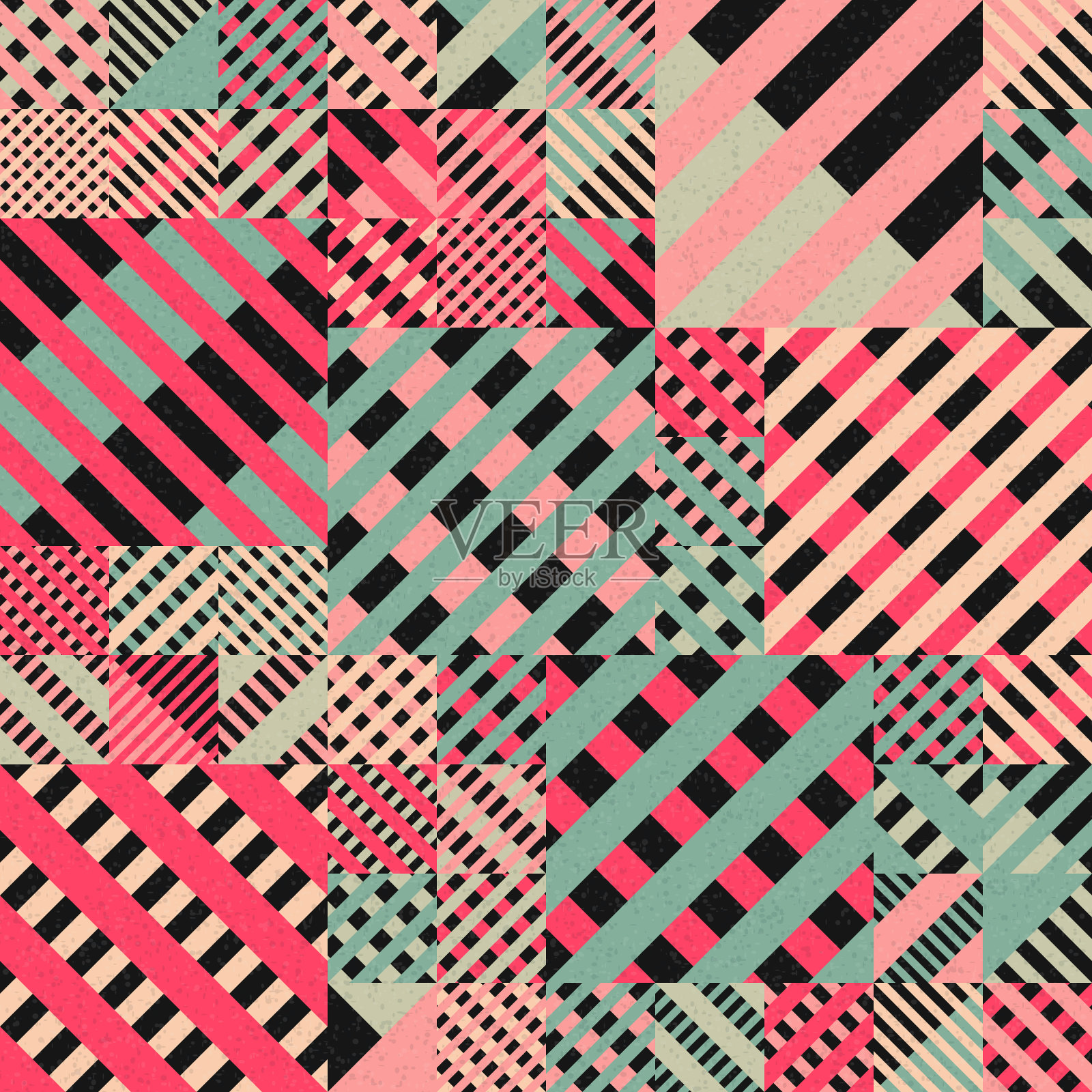 抽象几何图案生成计算艺术插图插画图片素材