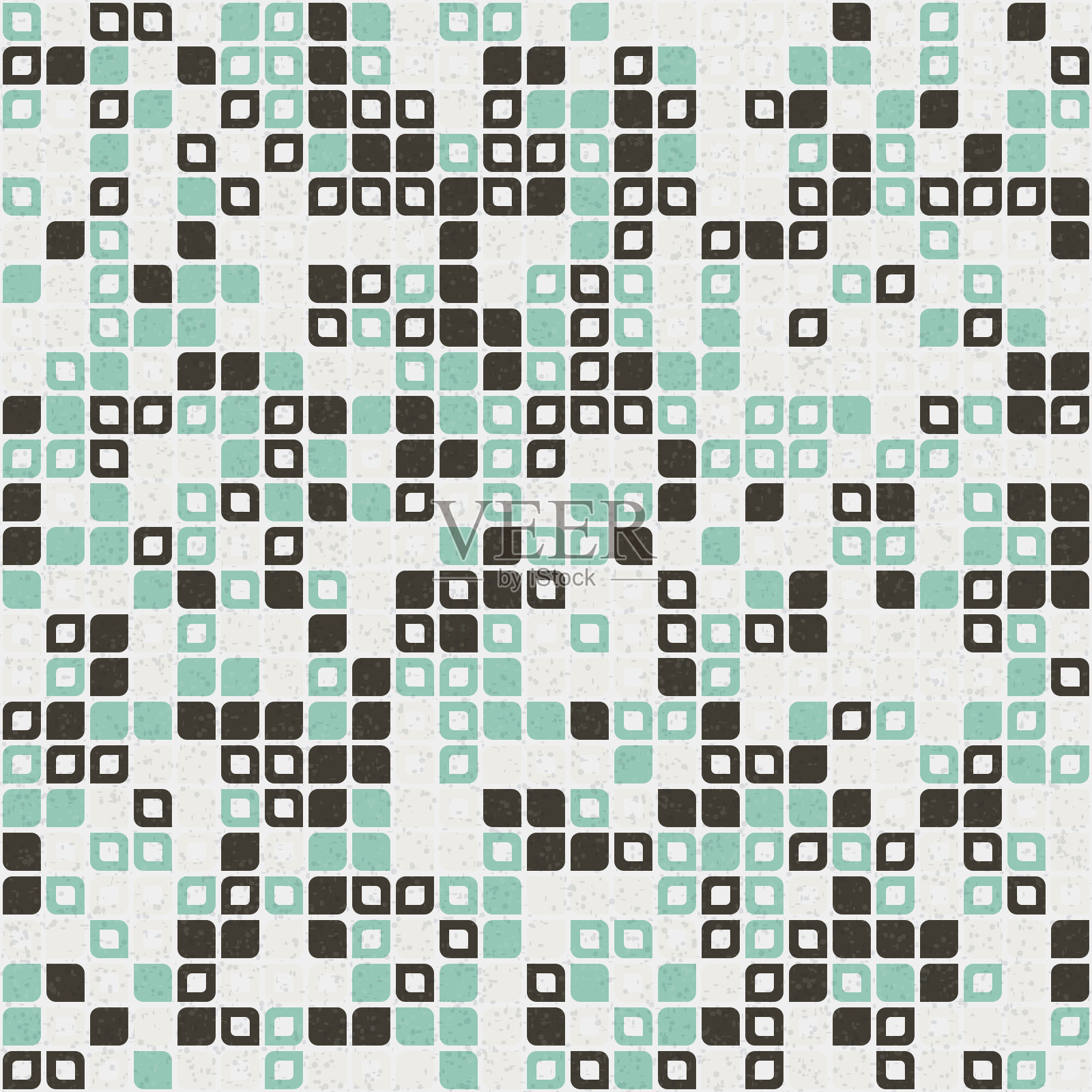 抽象几何图案生成计算艺术插图设计模板素材