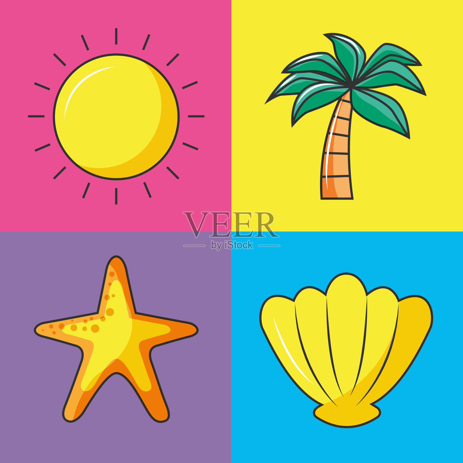 夏天的图标图标素材