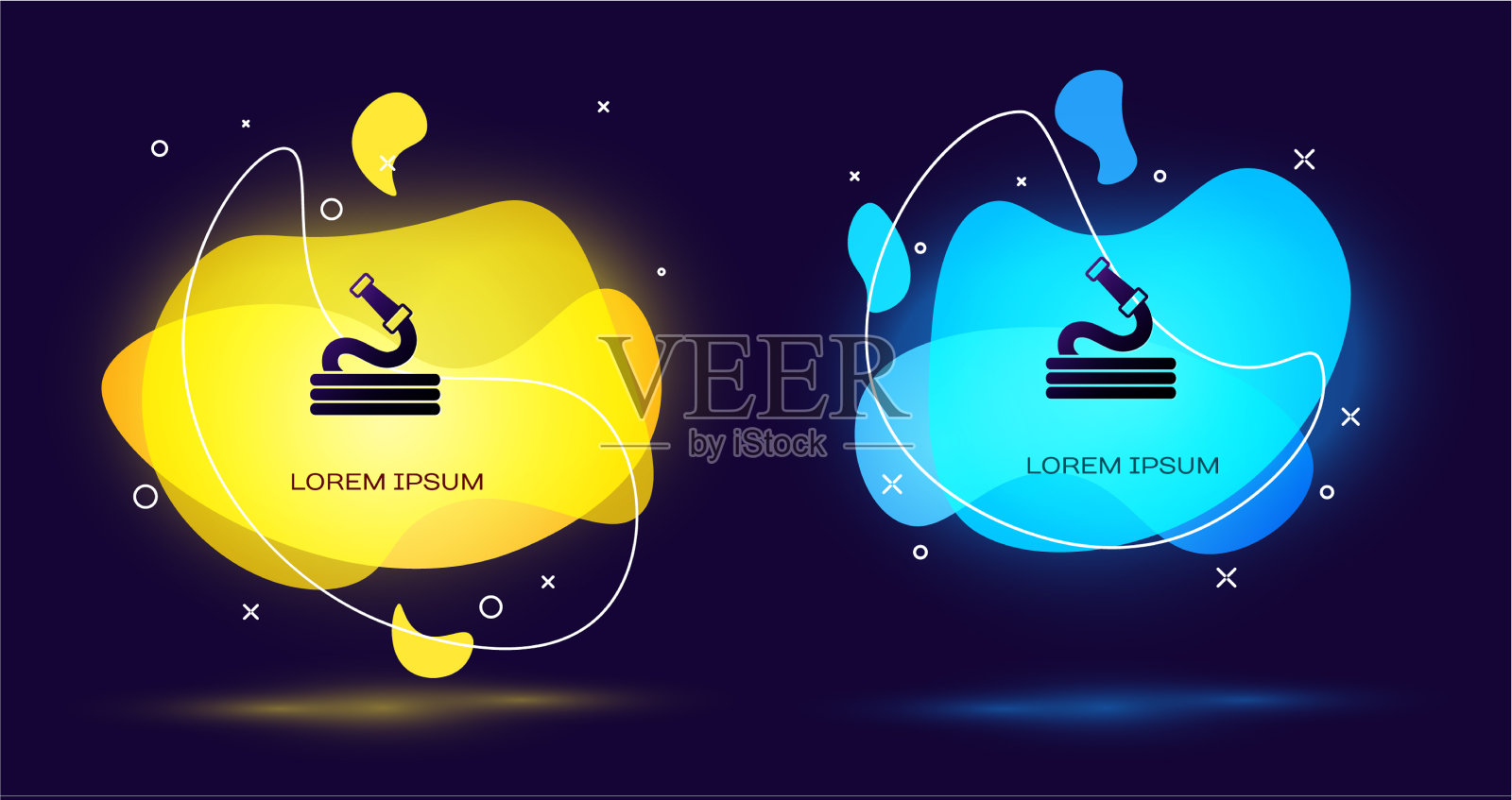 黑色花园软管图标隔离在黑色上插画图片素材