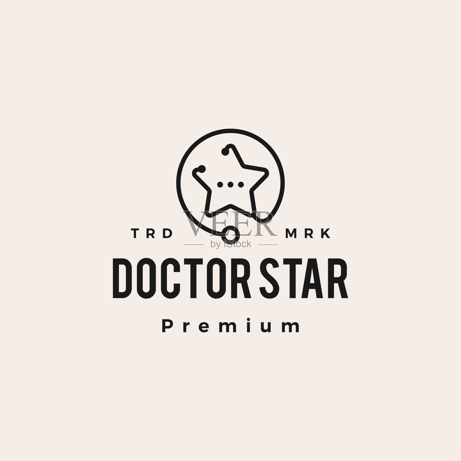 医生明星潮人复古标志图标插画图片素材