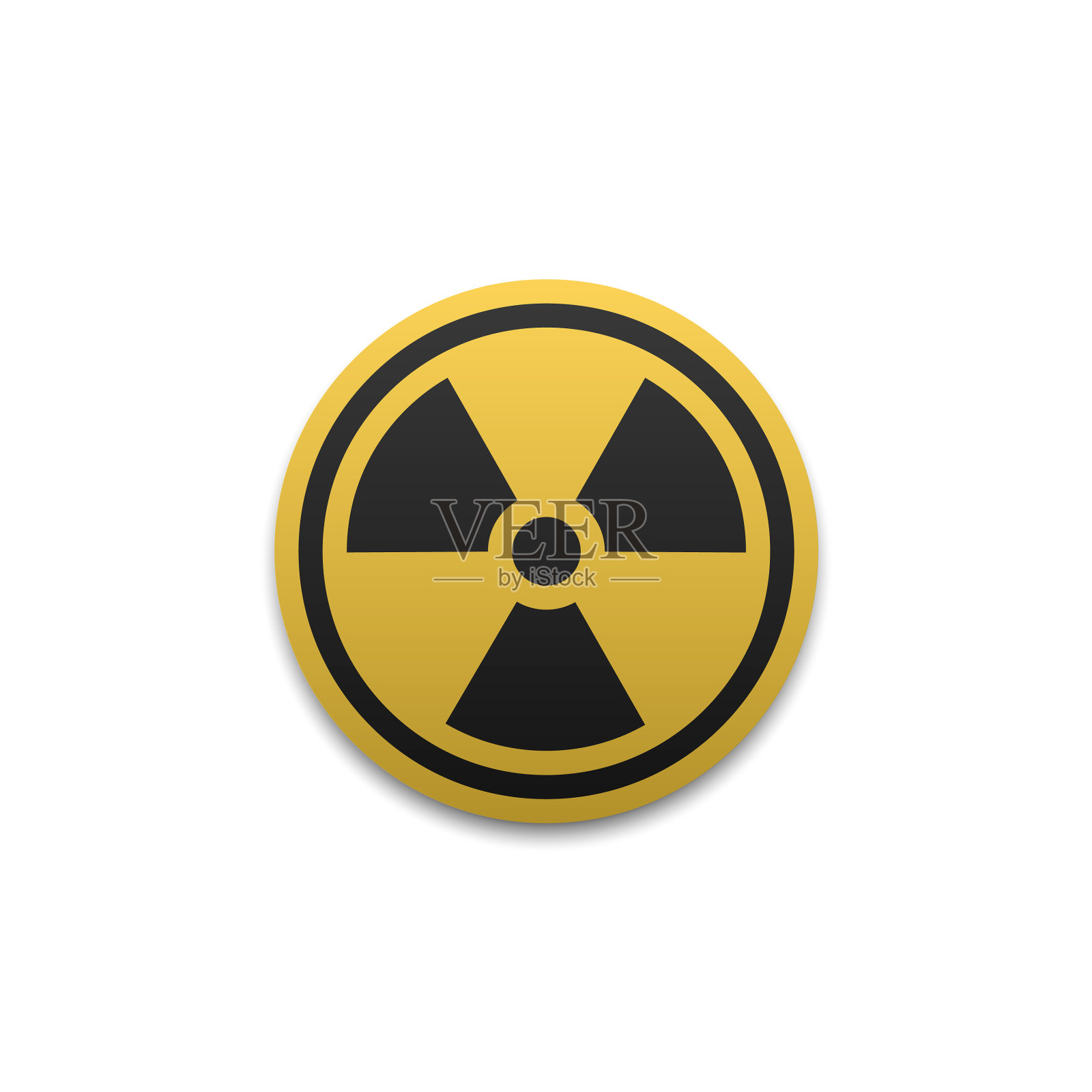 辐射标志辐射警告图标图标素材