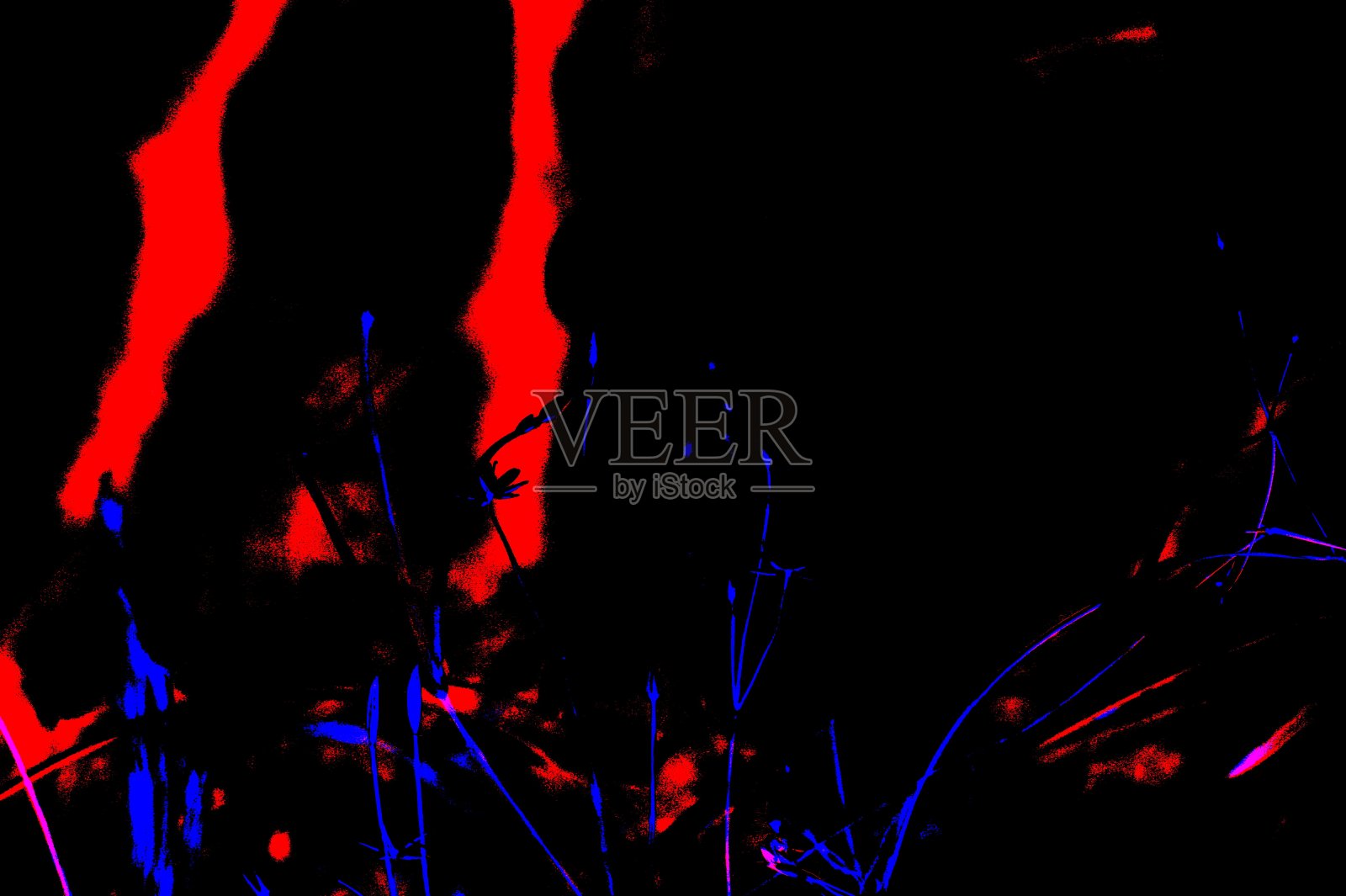 红色和蓝色的抽象。照片摄影图片