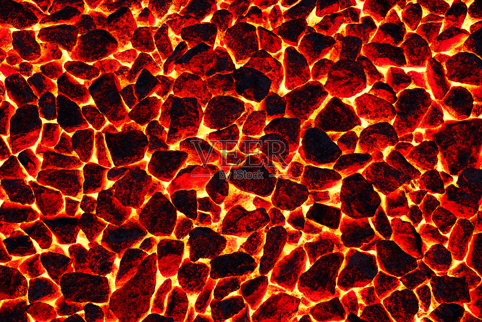 燃烧的炉子中冒烟的木炭天然矿物的纹理和图案。照片摄影图片