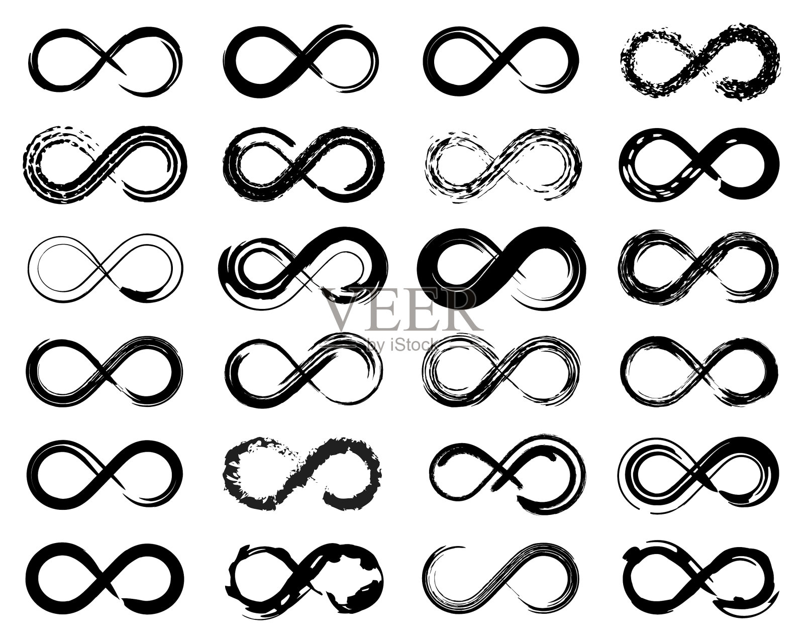 ∞符号图标插画图片素材