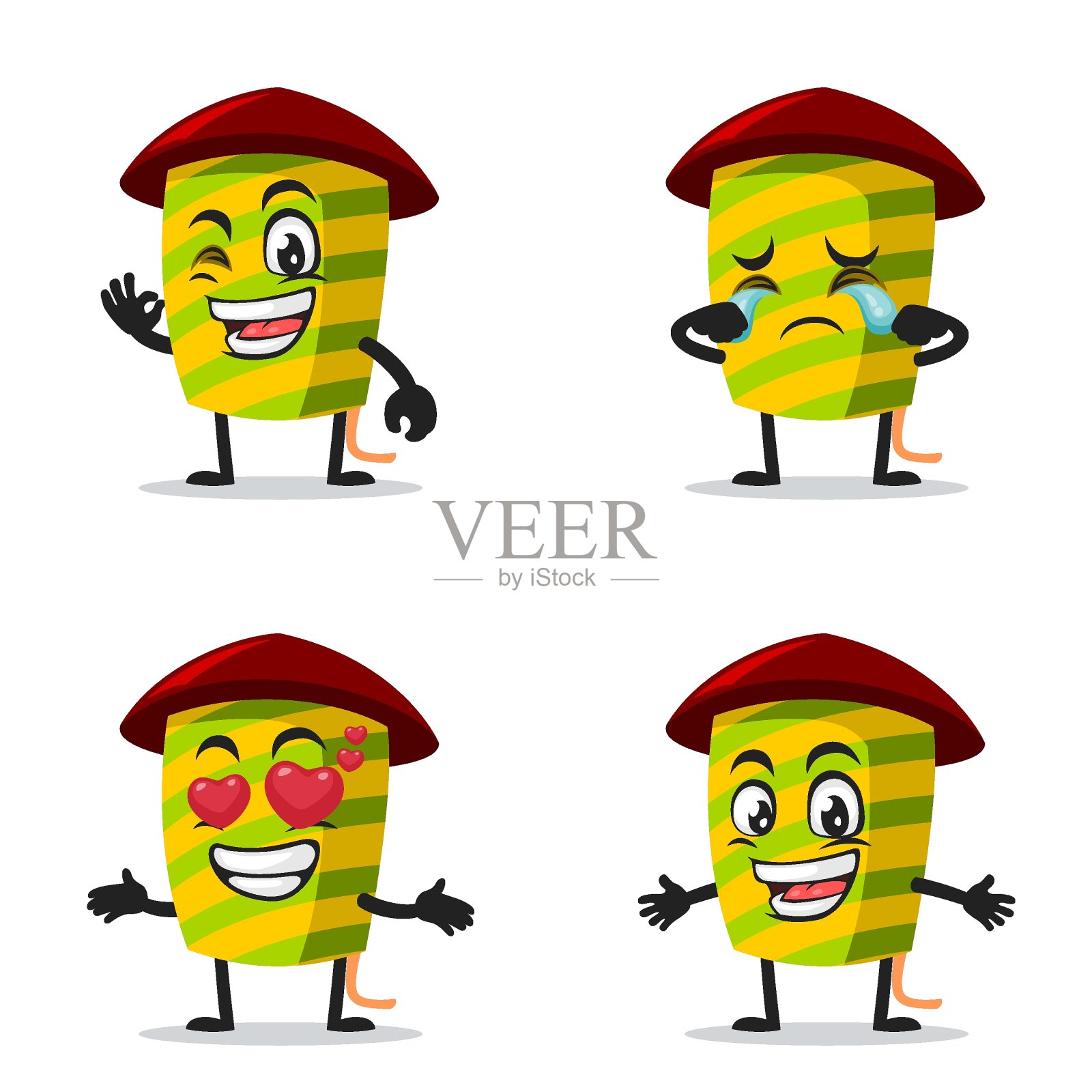 矢量插图的烟花吉祥物或角色设计元素图片