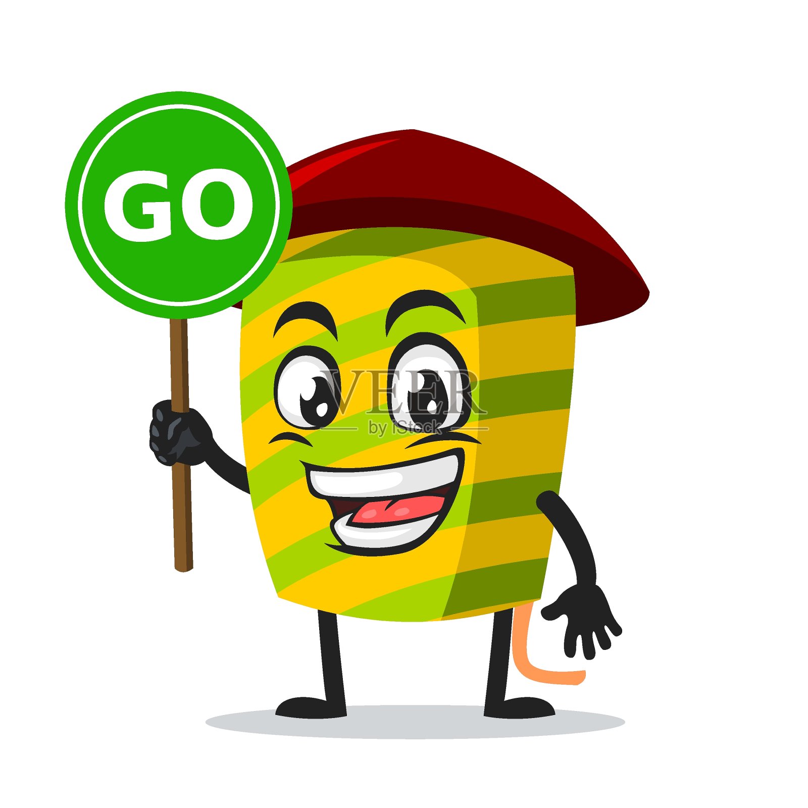 矢量插图的烟花吉祥物或角色设计元素图片