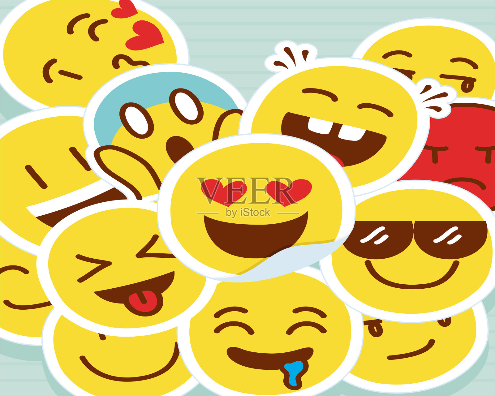 emoji面临插画图片素材