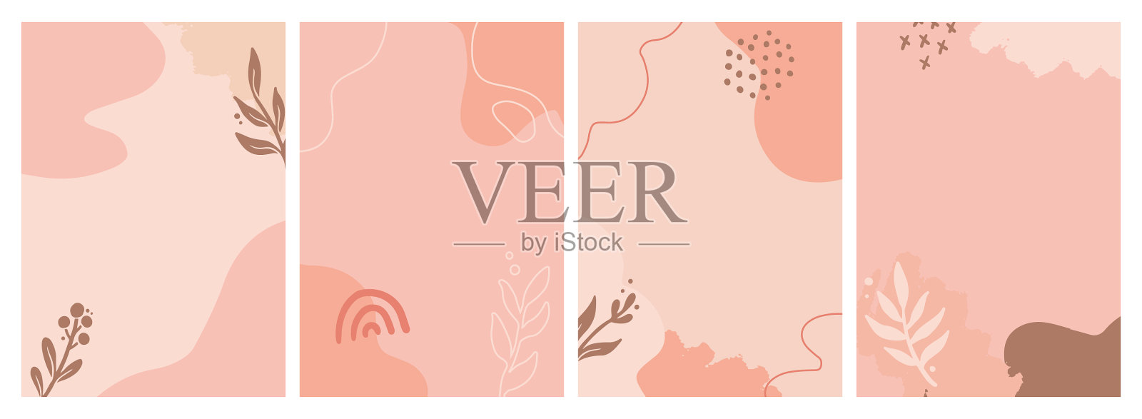 设置社交媒体instagram发帖故事插画图片素材