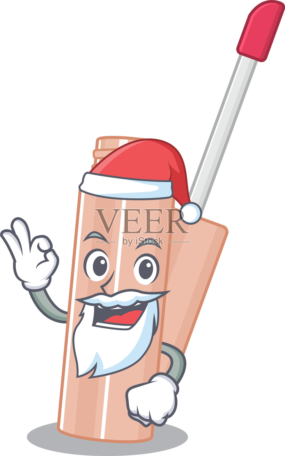 卡通人物唇色圣诞老人可爱设计元素图片