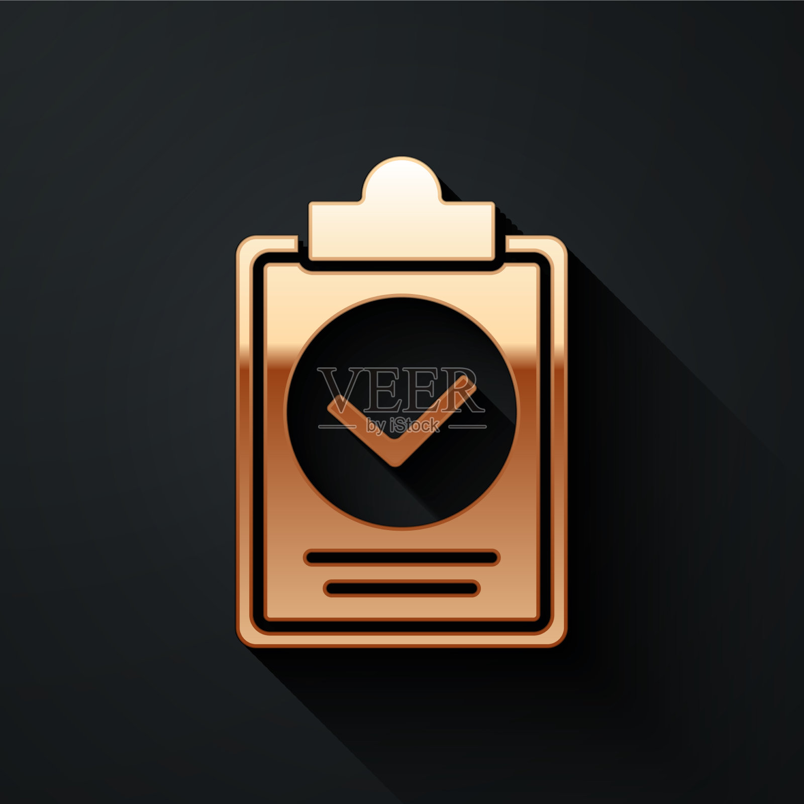 黄金验证交付列表剪贴板图标图标素材