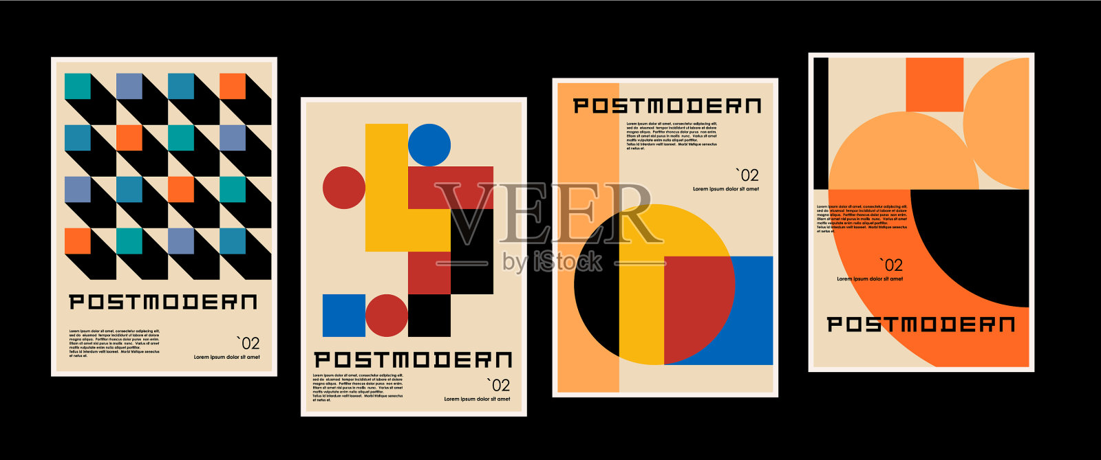 艺术海报启发了后现代主义插画图片素材