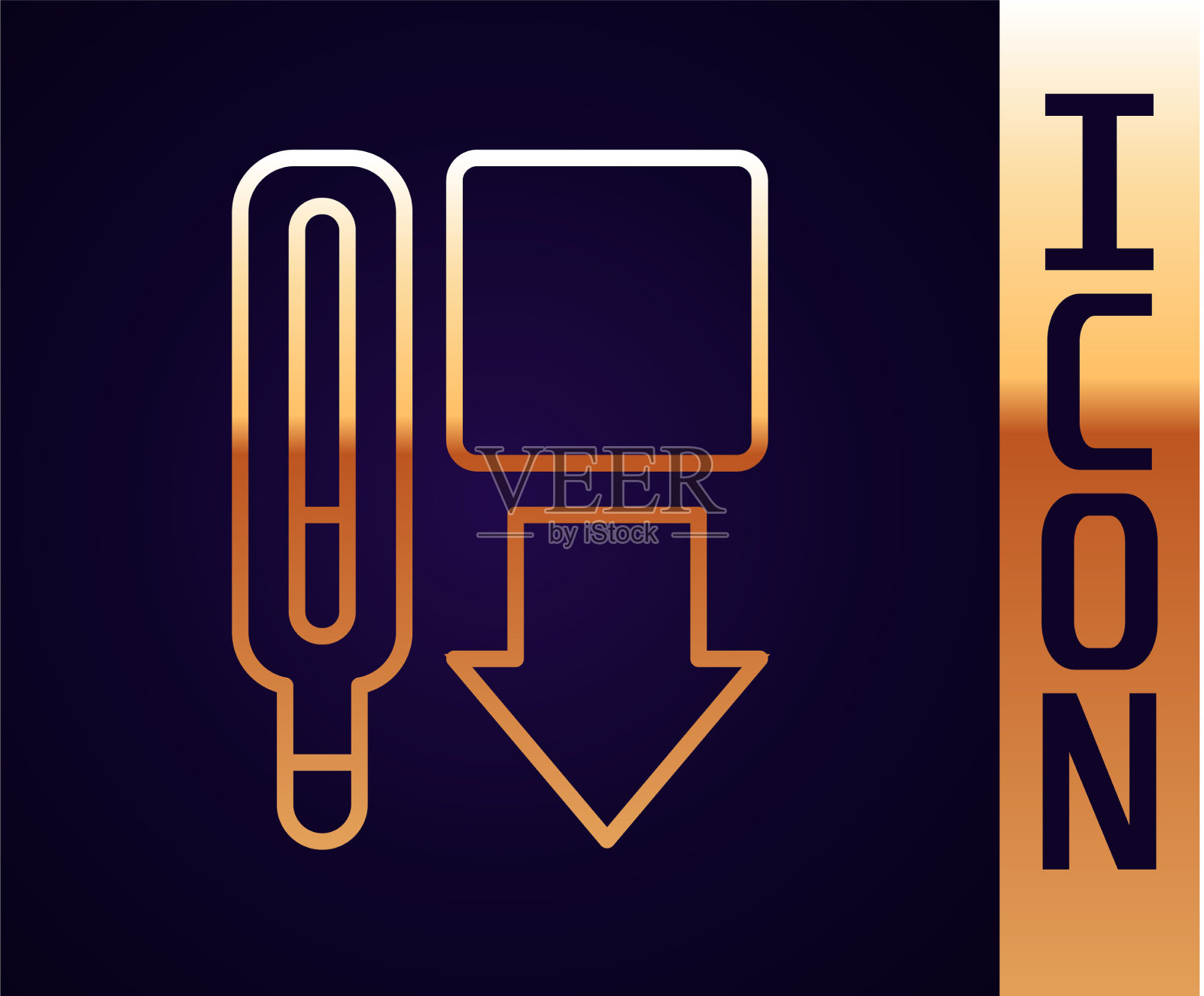 医用金线温度计插画图片素材