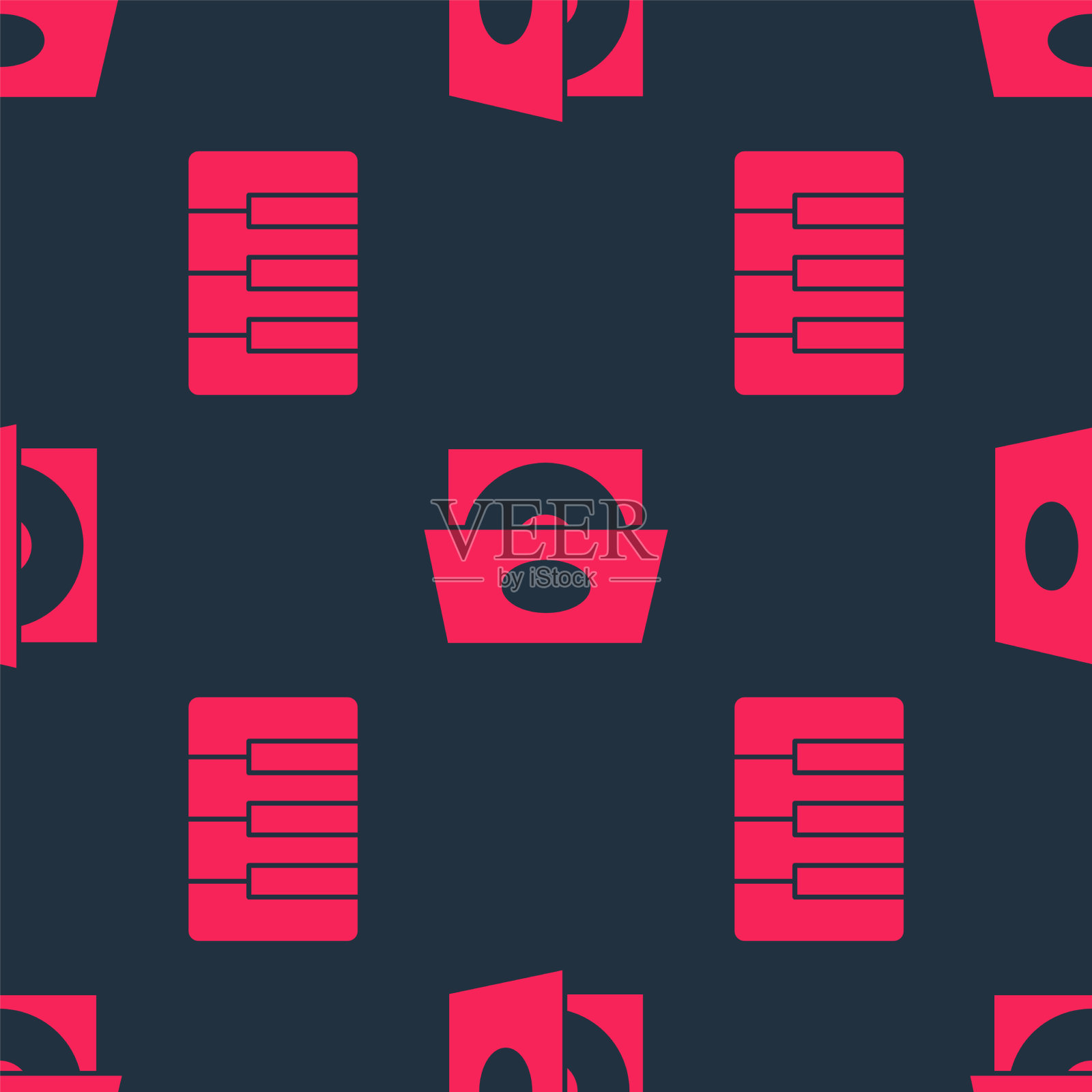 设置音乐合成器和乙烯基播放器图标素材