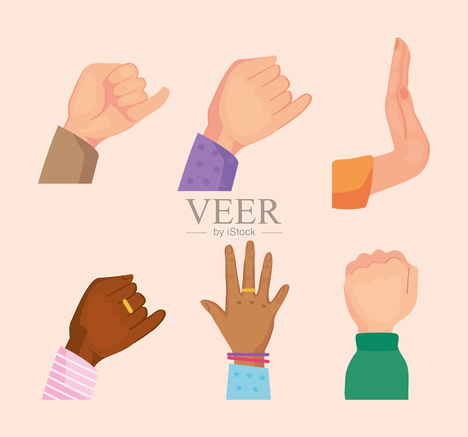 友谊之手图标收藏图标素材