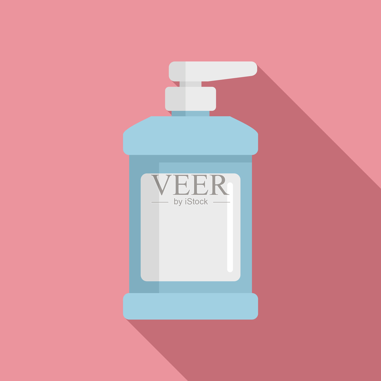 冠状病毒分配器杀菌图标平面风格插画图片素材